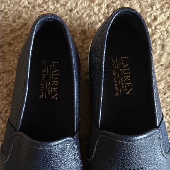 Lauren Ralph Lauren Jarrett Sneakers - White/Navy 7B