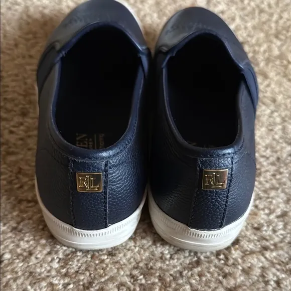 Lauren Ralph Lauren Jarrett Sneakers - White/Navy 7B