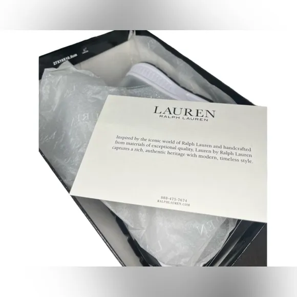 Lauren Ralph Lauren silver Kacie net mesh pull on sneakers🔥size 5.5W NIB