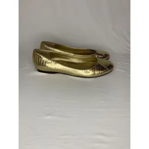 LEATHER FLATS Lauren Ralph Lauren‎ Golden Size 8