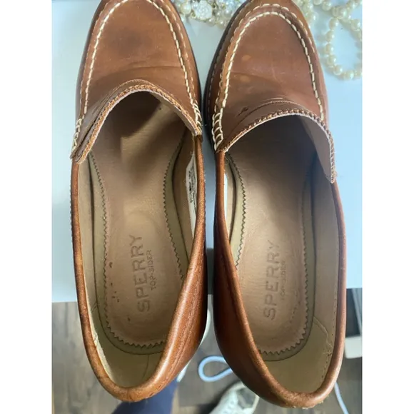 Leather Sperry Loafers