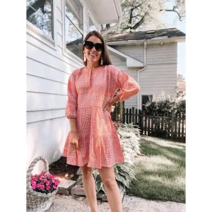 Lemlem Semira Popover Embroidered Mini Dress sz XS