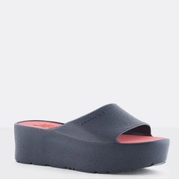LEMON JELLY SUNNY Navy Blue Red Slide SUNNY Sandals Size 37EU / US
