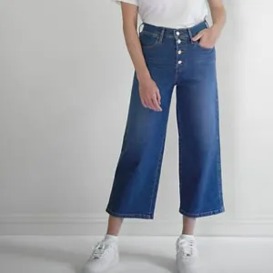 Levi's Mile High Cropped Wide Leg Jeans Women's Sz 27