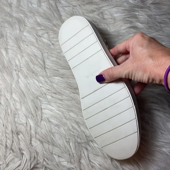 Like new Vince Blair Pink Faux Shearling Slip on Sneaker