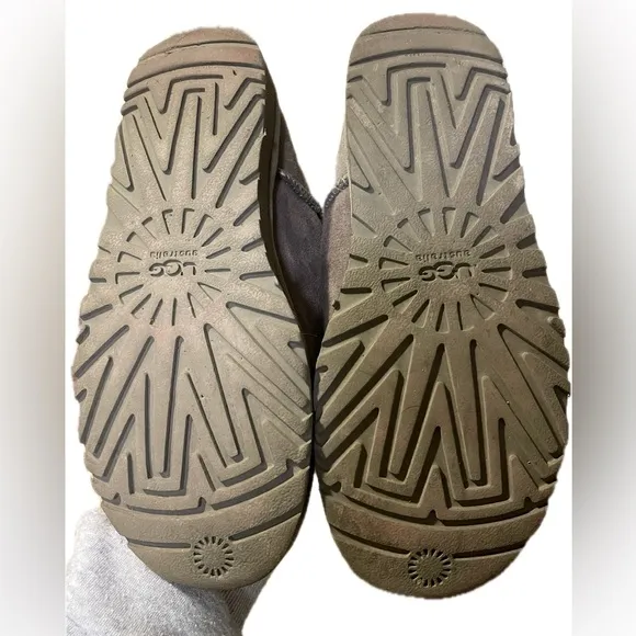 Like new without box Ugg Bailey Button Triplet Sheepskin-Lined Suede Boots
