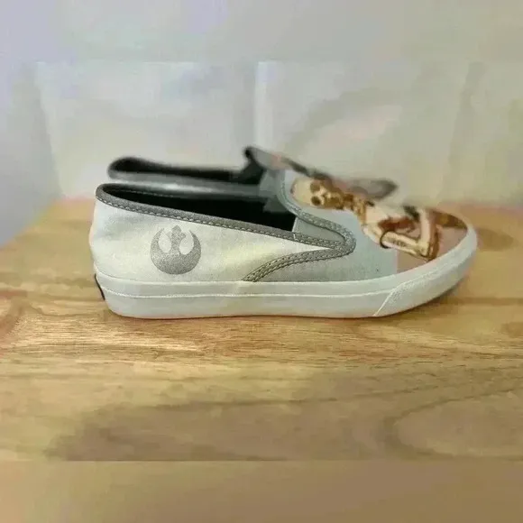 Limited Edition Sperry Star Wars Cloud R2D2 &amp;C3PO Slip on Sneakers Size 6.5