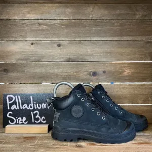 Little Kids Palladium Pampa SC Black Outsider Waterproof Ankle‎ Boots Size 13 C