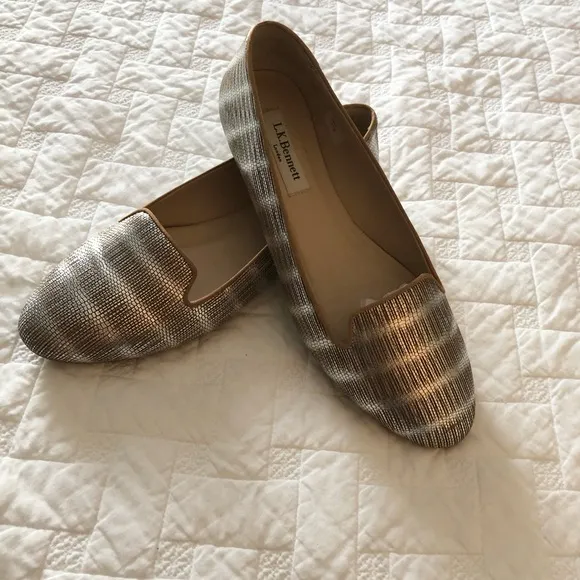 L.K. Bennett London - Princess of Wales Fav. Brand. leather loafers (like new)