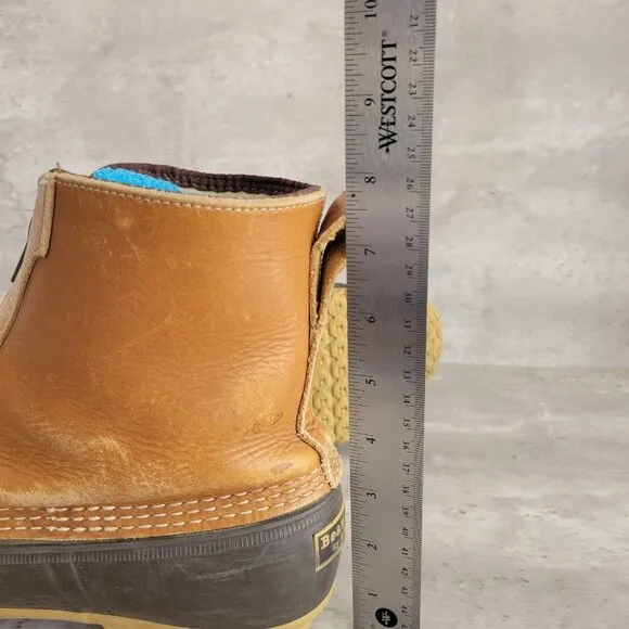 LL Bean Boots Mens Size 10 Sherpa Lined Front Zip Duck Boots USA