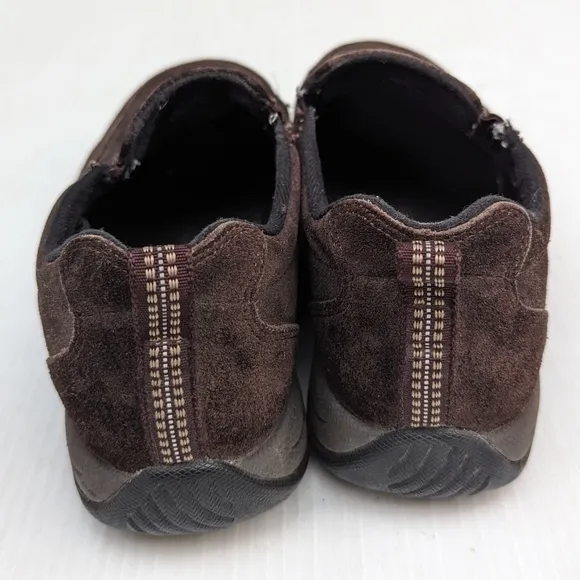 L.L. BEAN men's brown suede slip-on loafers sneakers