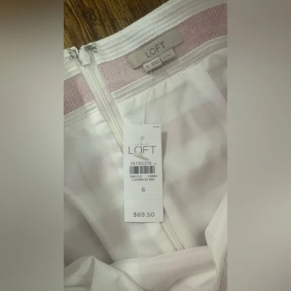 LOFT high waisted pencil skirt CURVY- Size 6 NWT