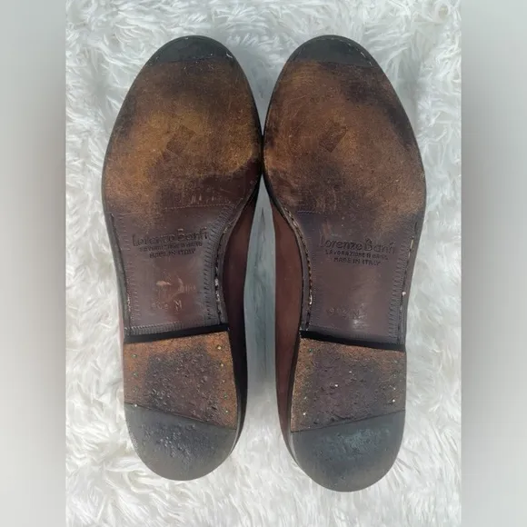 Lorenzo Banfi | Vintage Made in Italy Women’s Leather Slip On Loafers