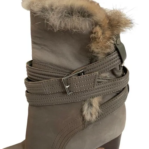 Louise et Cie Ynez Suede and Rabbit Fur Boots