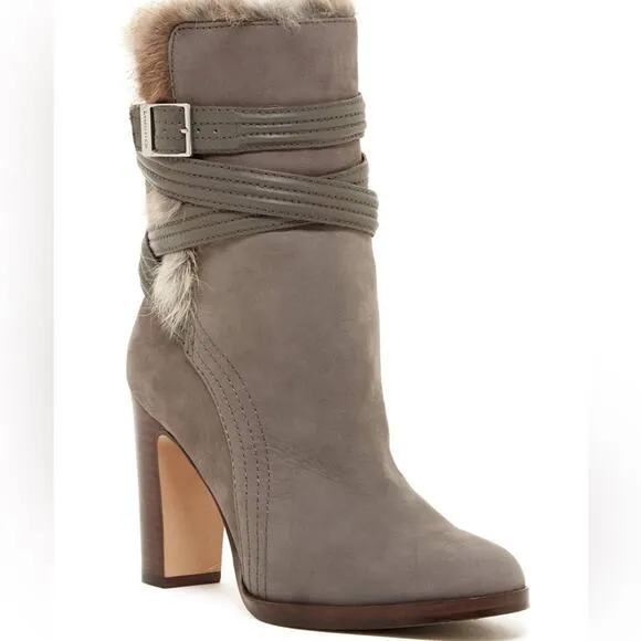 Louise et Cie Ynez Suede and Rabbit Fur Boots