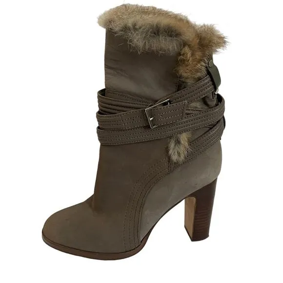 Louise et Cie Ynez Suede and Rabbit Fur Boots