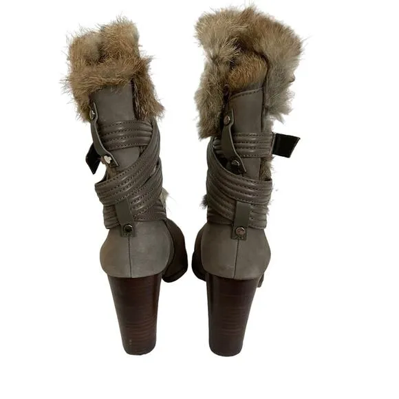 Louise et Cie Ynez Suede and Rabbit Fur Boots