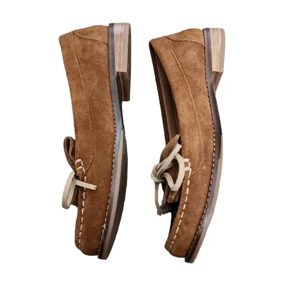 Lucky brand brown suade moccasin loafers