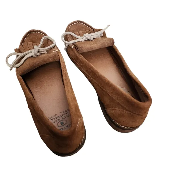 Lucky brand brown suade moccasin loafers