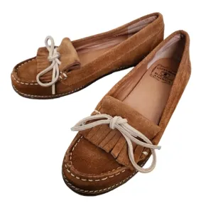 Lucky brand brown suade moccasin loafers