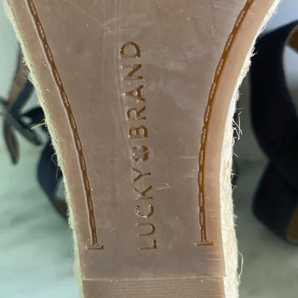 Lucky Brand Margaline Espadrille Wedge Navy