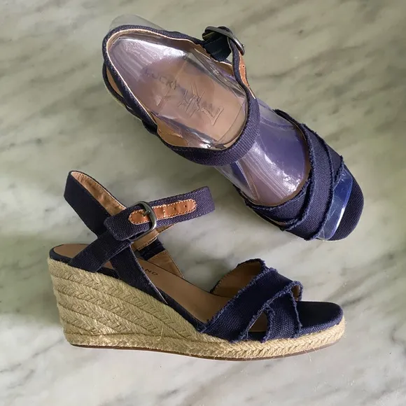 Lucky Brand Margaline Espadrille Wedge Navy