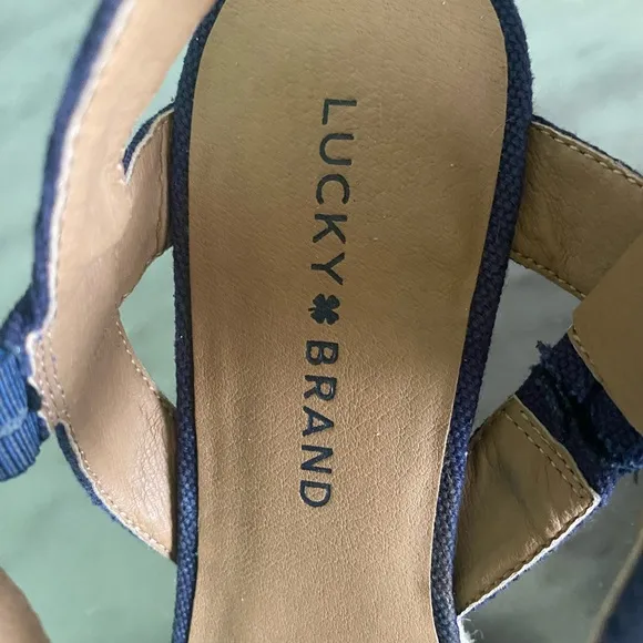 Lucky Brand Margaline Espadrille Wedge Navy