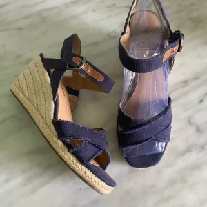 Lucky Brand Margaline Espadrille Wedge Navy