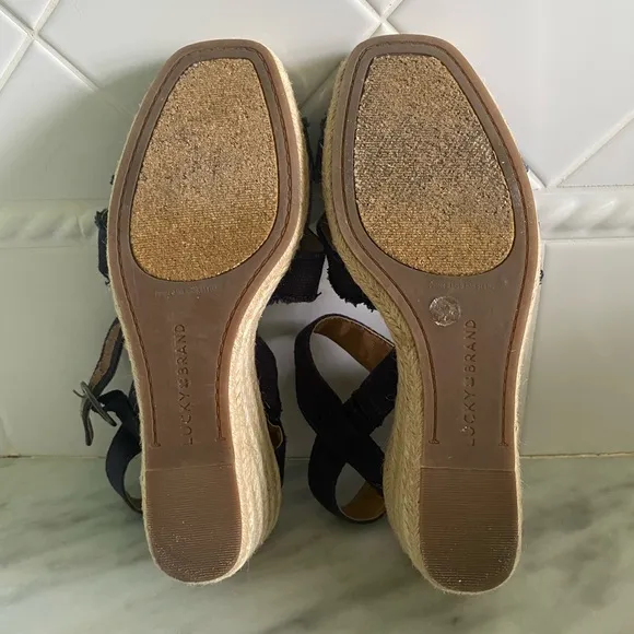 Lucky Brand Margaline Espadrille Wedge Navy