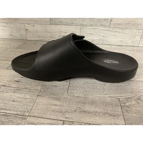 Lucky Feet Sovella Orthotic Slides Black Men’s 9 Womens 11