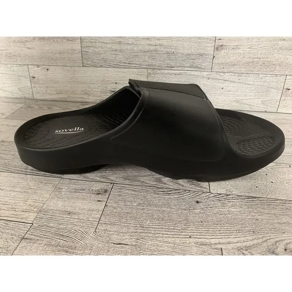 Lucky Feet Sovella Orthotic Slides Black Men’s 9 Womens 11