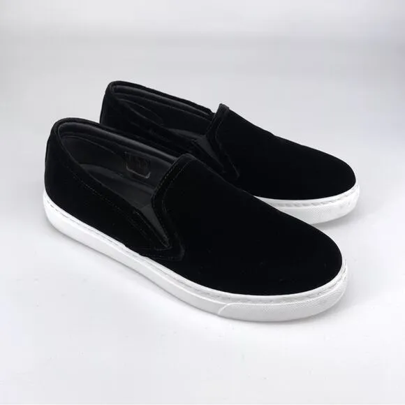 M. GEMI Cerchio Velvet Slip On Sneakers Black 38.5