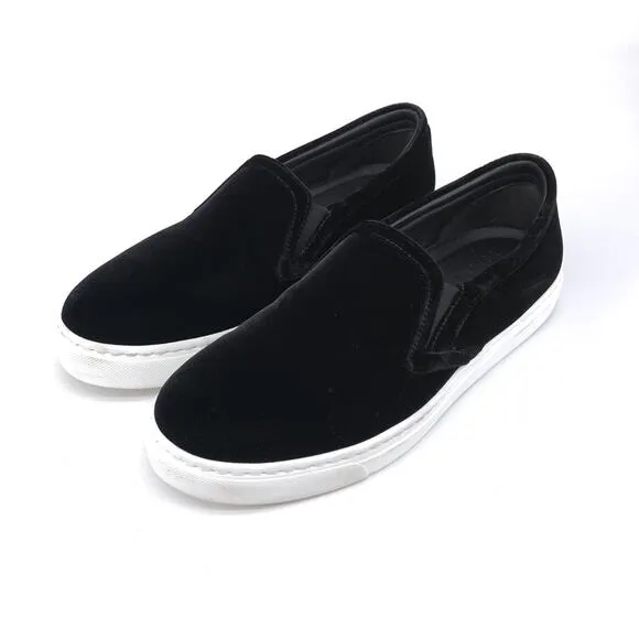 M. GEMI Cerchio Velvet Slip On Sneakers Black 38.5