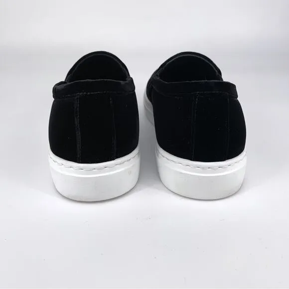 M. GEMI Cerchio Velvet Slip On Sneakers Black 38.5