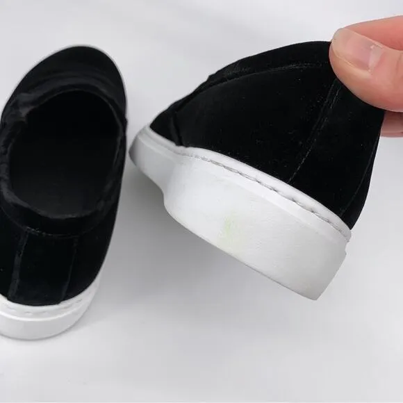M. GEMI Cerchio Velvet Slip On Sneakers Black 38.5