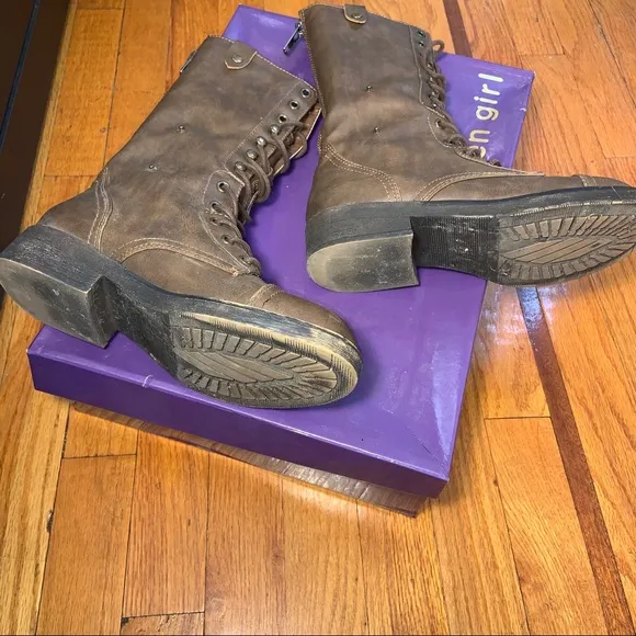 Madden Girl Mid-Calf Combat Boots