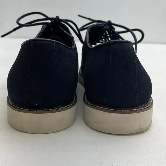Madden M-David Blue Canvas Casual Lace Up Oxford Loafers Men’s size 10.5