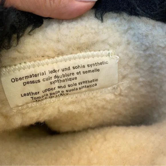 Made in Italy Cristina Fur Leather Upper Winter Boots Sherpa lined