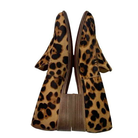 Madewell Frances Loafers Leopard Print Calf Hair Animal Print  Size 7