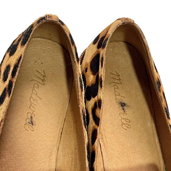 Madewell Frances Loafers Leopard Print Calf Hair Animal Print  Size 7