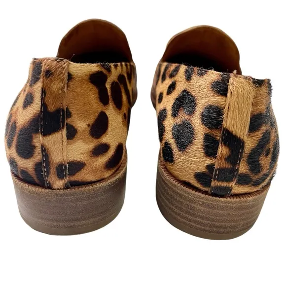 Madewell Frances Loafers Leopard Print Calf Hair Animal Print  Size 7