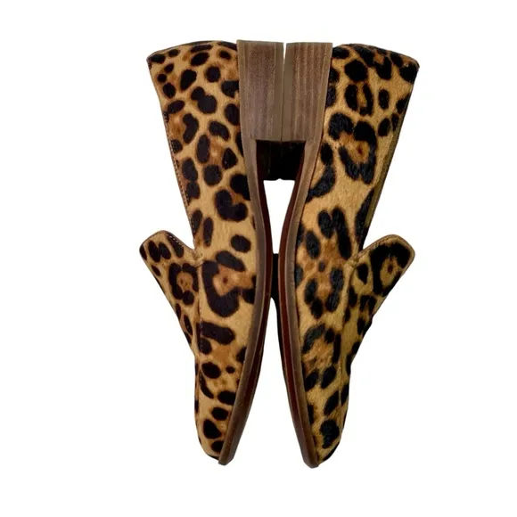Madewell Frances Loafers Leopard Print Calf Hair Animal Print  Size 7