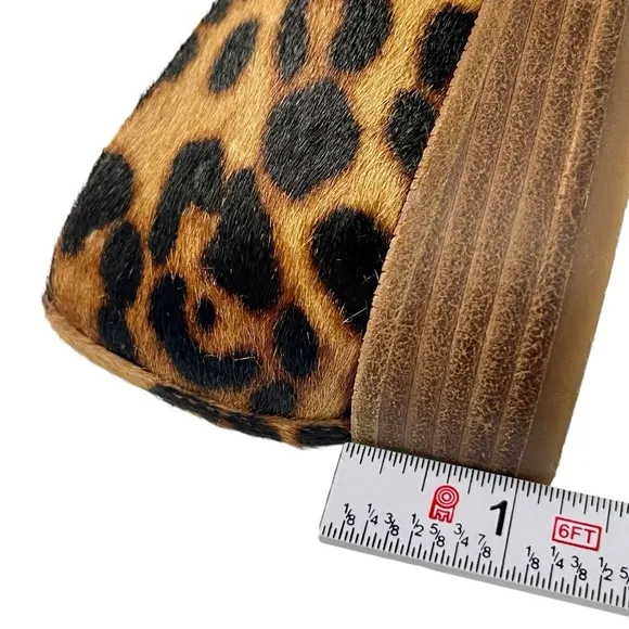 Madewell Frances Loafers Leopard Print Calf Hair Animal Print  Size 7