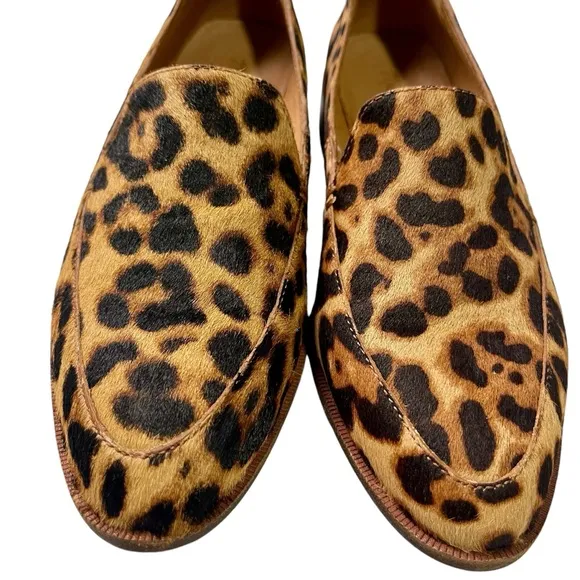 Madewell Frances Loafers Leopard Print Calf Hair Animal Print  Size 7