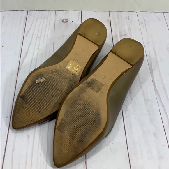 Madewell leather and calf hair pointed flats