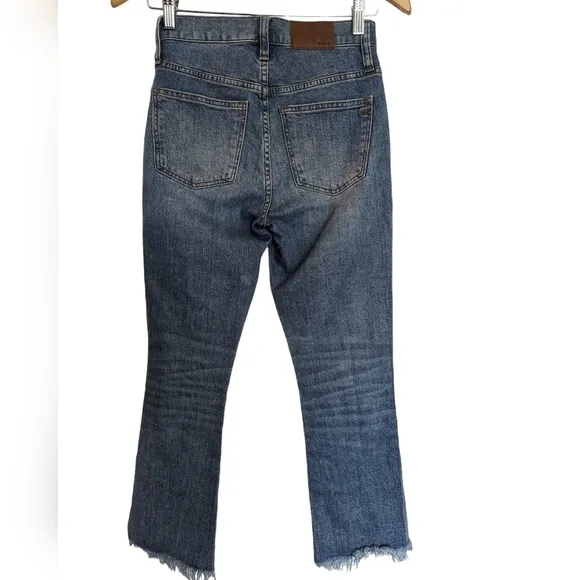 Madewell Women’s Cali Denim Boot Cut Raw Hems Jeans Size 24