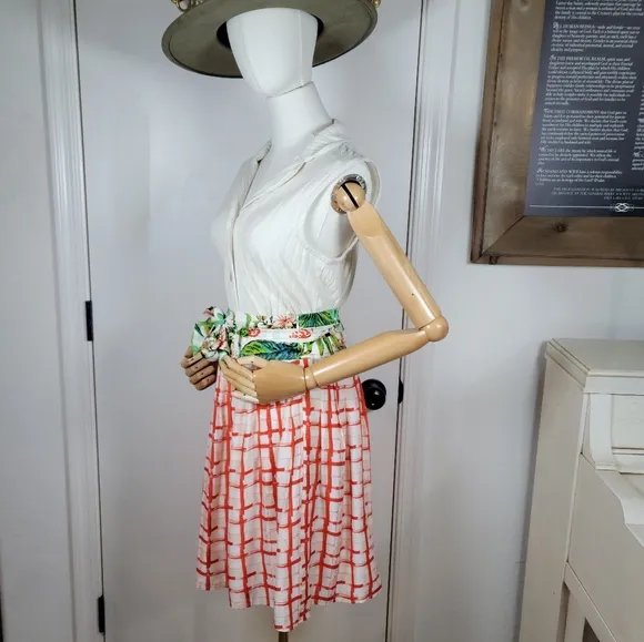 Maeve Anthropologie Country Fair Resortwear Beach Tie Waist Skirt - Size 0