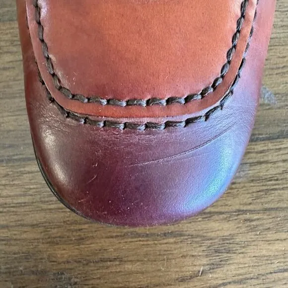 Magnanni Genuine Leather Men’s Slip On Loafers Size 10.5 M Chestnut Brown