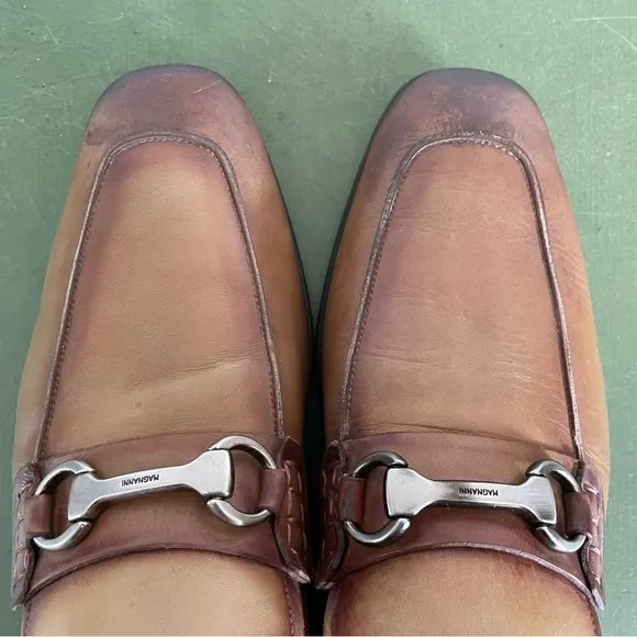 Magnanni Men's Loafers w Horse Bit Deco in Ombre Leather *Spain*
