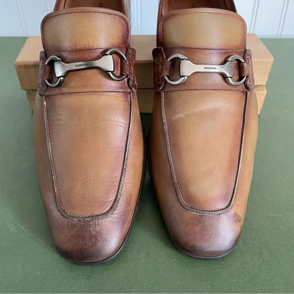 Magnanni Men's Loafers w Horse Bit Deco in Ombre Leather *Spain*